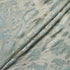 Blue & Gold Laminated Floral Devoré Velvet