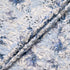 Blue Printed 3D Floral Microfibre Embroidered Tulle