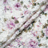 Fuchsia Floral Printed 3D Microfibre Embroidered Tulle
