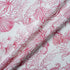 Pink Sea Themed Printed Pure Linen