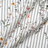 Multi Floral & Striped White Pure Linen