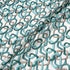 Green 'Link' Printed Pure Linen