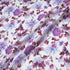 Plum & Purple Floral Printed Pure Linen