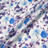 Blue & Purple Floral Printed Pure Linen