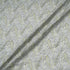 Grey Paisley Printed Pure Linen