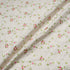 Petite Pink Floral Embroidered Oatmeal Linen