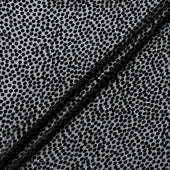Jet Black Spotted Devoré Velvet