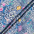 Floral & Blue Animal Printed Silk Crêpe de Chine