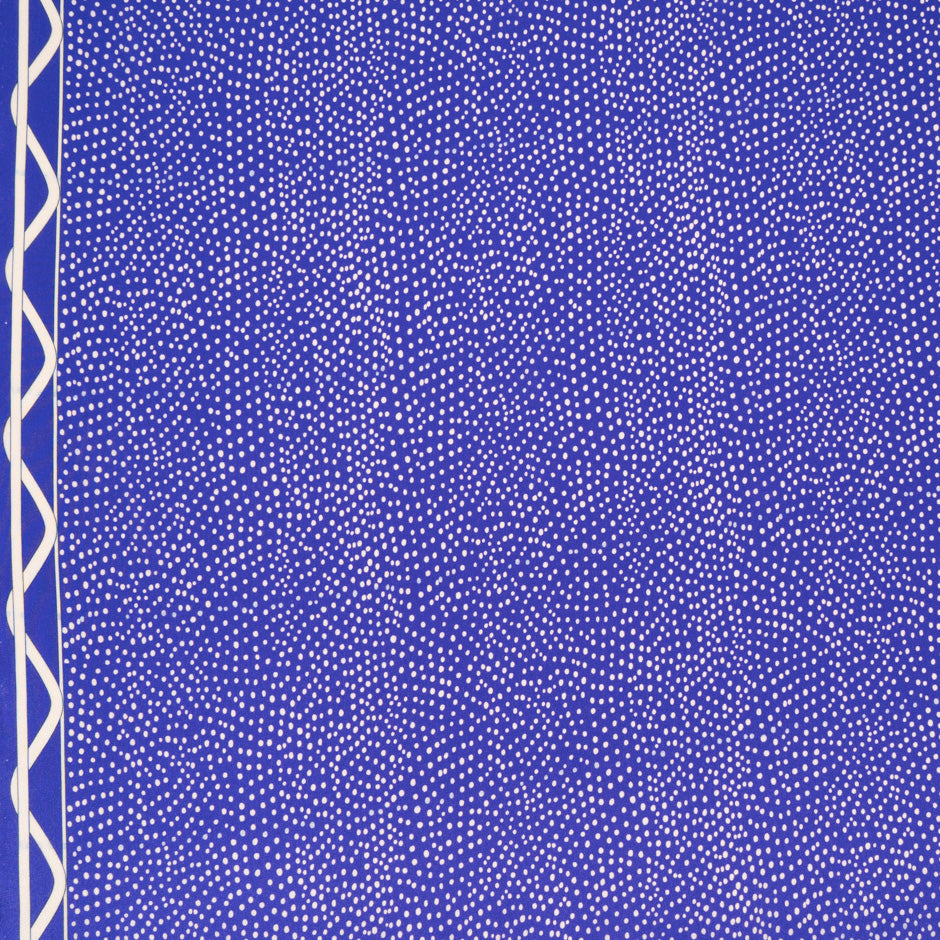 Purple Spotted Silk Crêpe de Chine