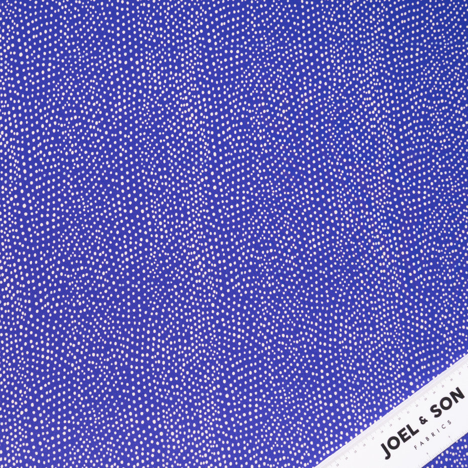 Purple Spotted Silk Crêpe de Chine