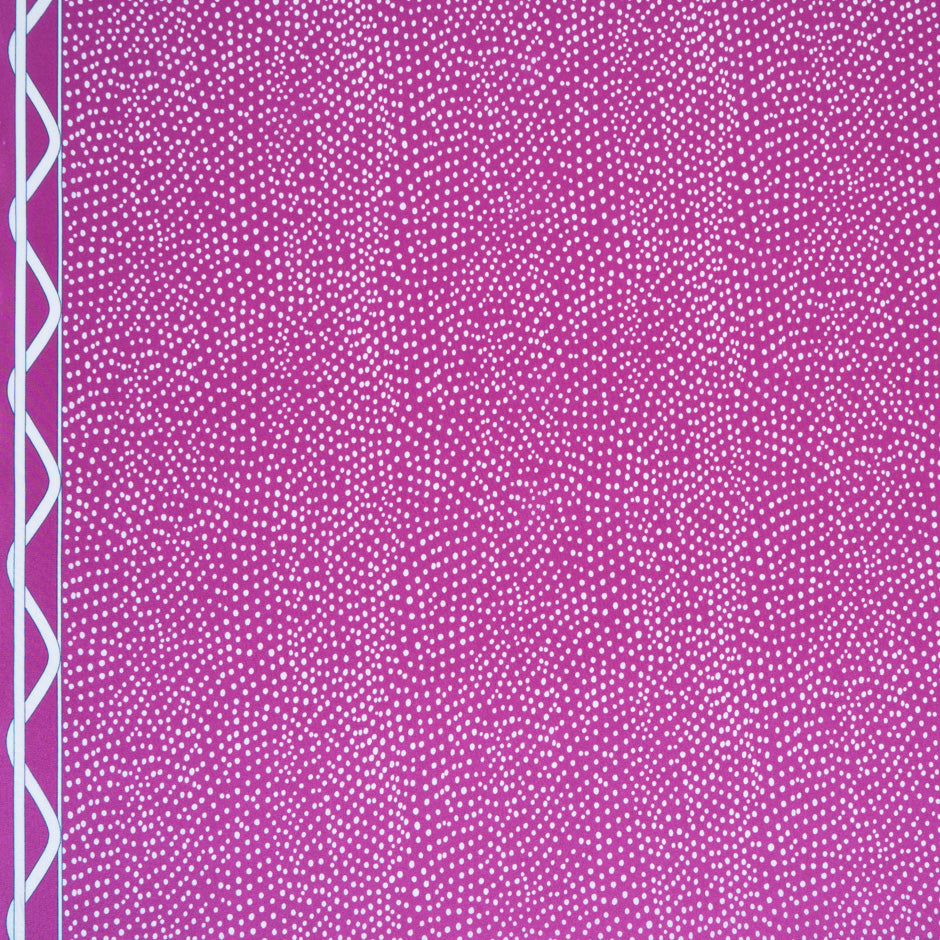 Magenta Spotted Silk Crêpe de Chine