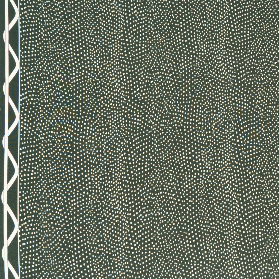 Bottle Green Spotted Silk Crêpe de Chine