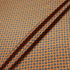 Multi Geometric Printed Orange Silk Twill