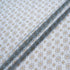 Brown Geo Printed Blue Silk Blend Twill