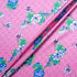 Floral Printed Candy Pink Silk Blend Twill
