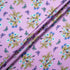 Butterfly & Floral Printed Pink Silk Blend Twill