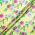 Floral Printed Lime Green Silk Blend Twill