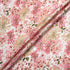 Antique Pink Floral Printed Ivory Silk Cloqué