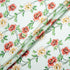 Multi Floral Printed Mint Green Silk Blend Twill