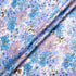 Blue & Lavender Floral Printed Silk Cloqué