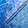 Blue 'Spray' Floral Printed Silk Satin