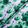 Green Floral Printed Lavender Silk Jacquard