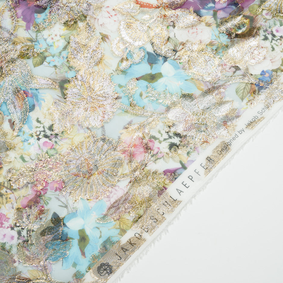 Multi Floral Printed Pure Silk Georgette