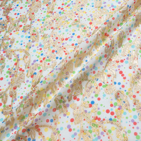 Multi Spotted & Butterfly Cotton Blend Metallic Jacquard