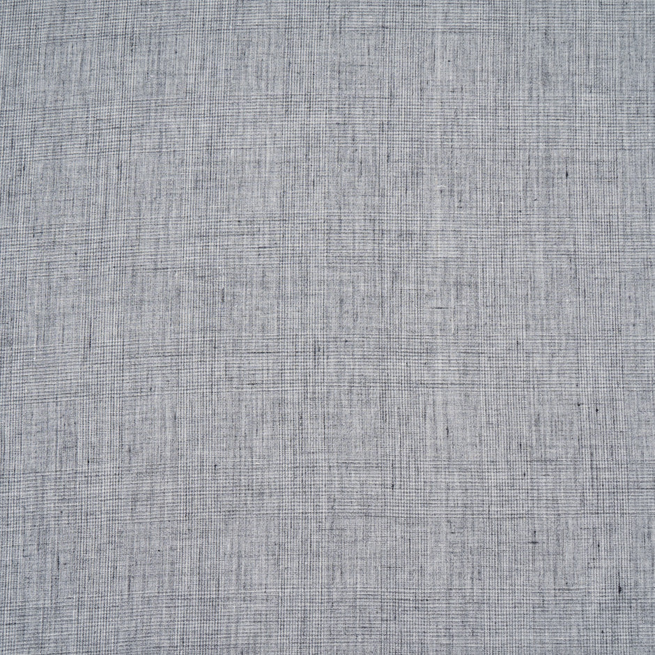 Soft Grey Prince of Wales Checkered Linen