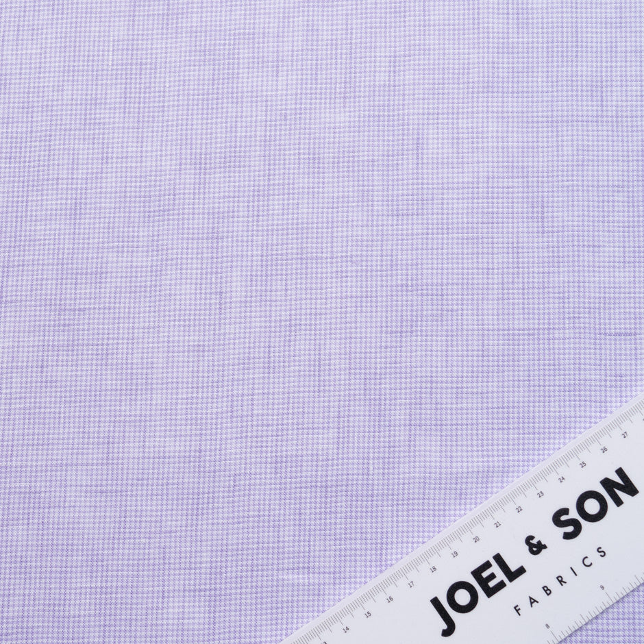 Lilac Dogtooth Patterned Linen