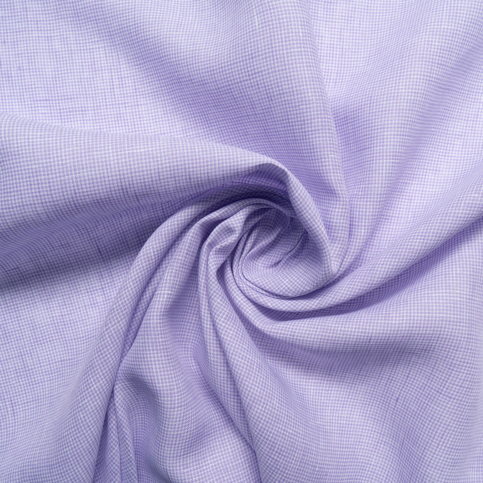 Lilac Dogtooth Patterned Linen