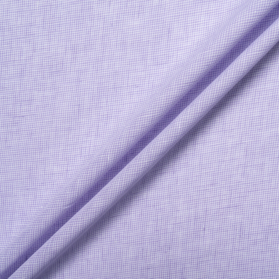 Lilac Dogtooth Patterned Linen