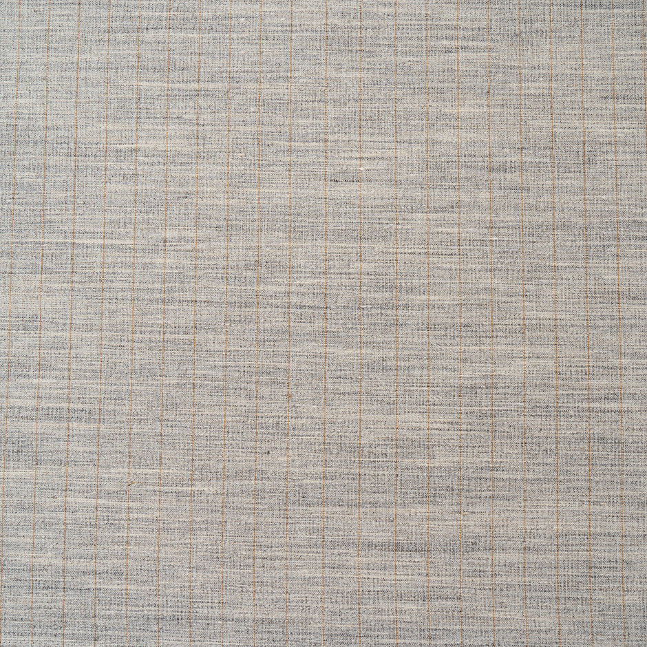 Oatmeal Striped Linen & Cotton Blend