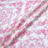 Candy Pink Patterned Pure Silk Twill