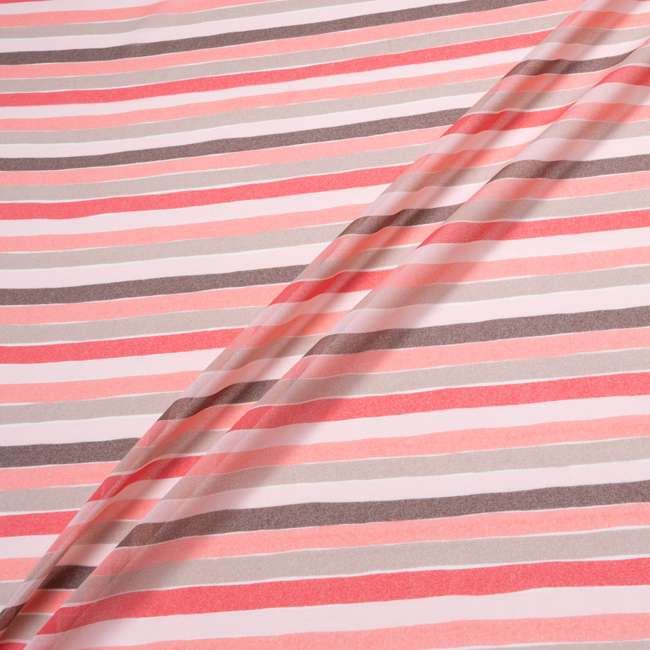 Multi-Coloured Striped Microfibre