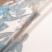 Multi Paisley Printed Linen & Silk Blend