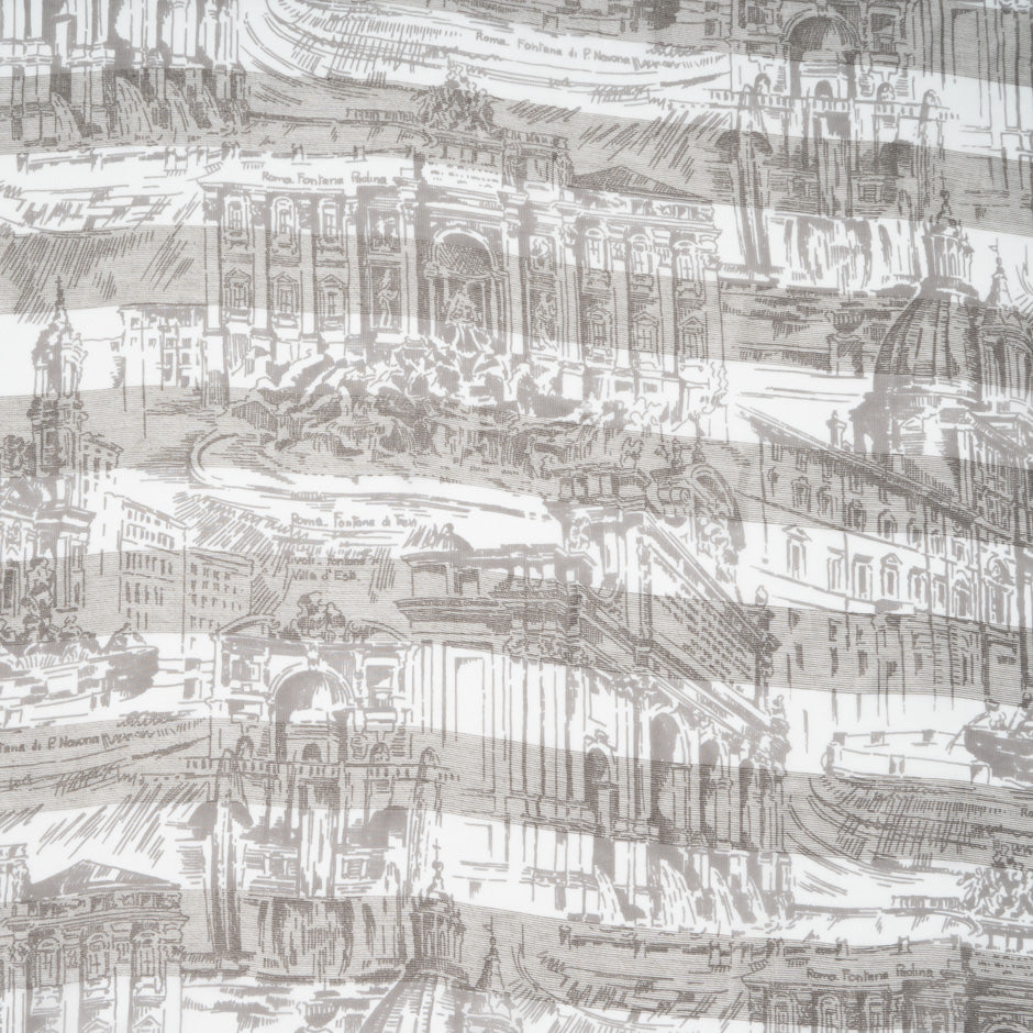 Printed Linen & Silk Blend