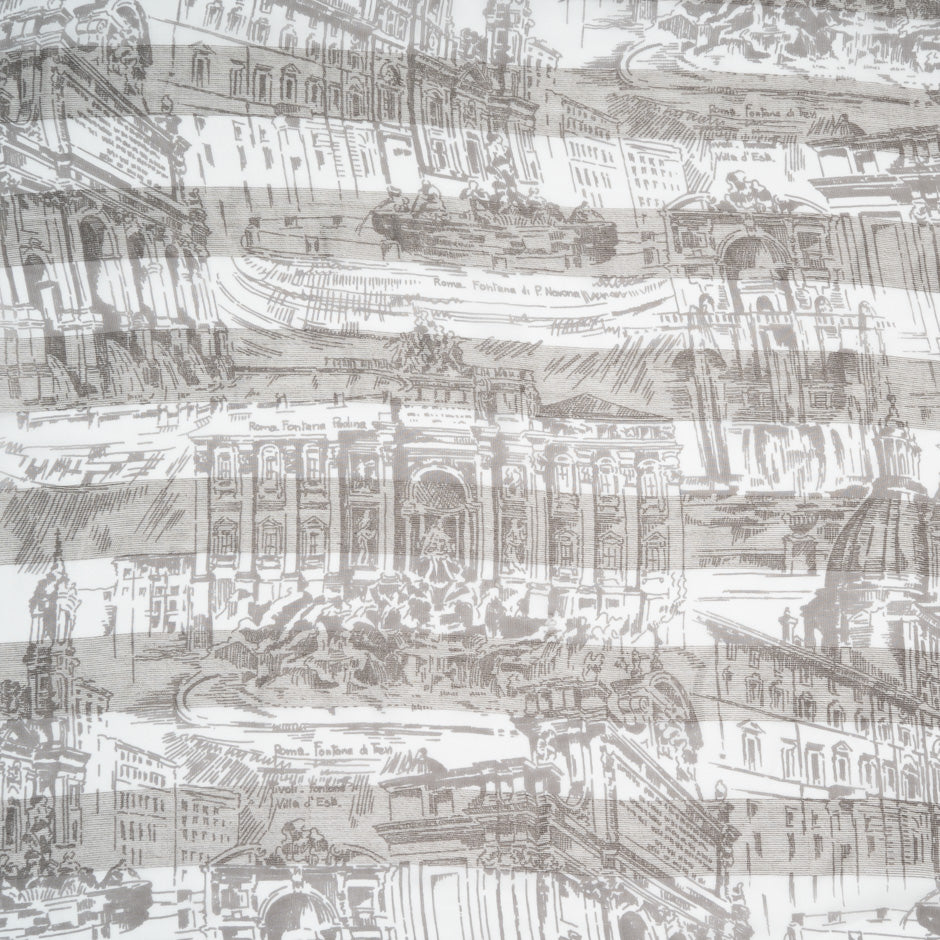 Printed Linen & Silk Blend