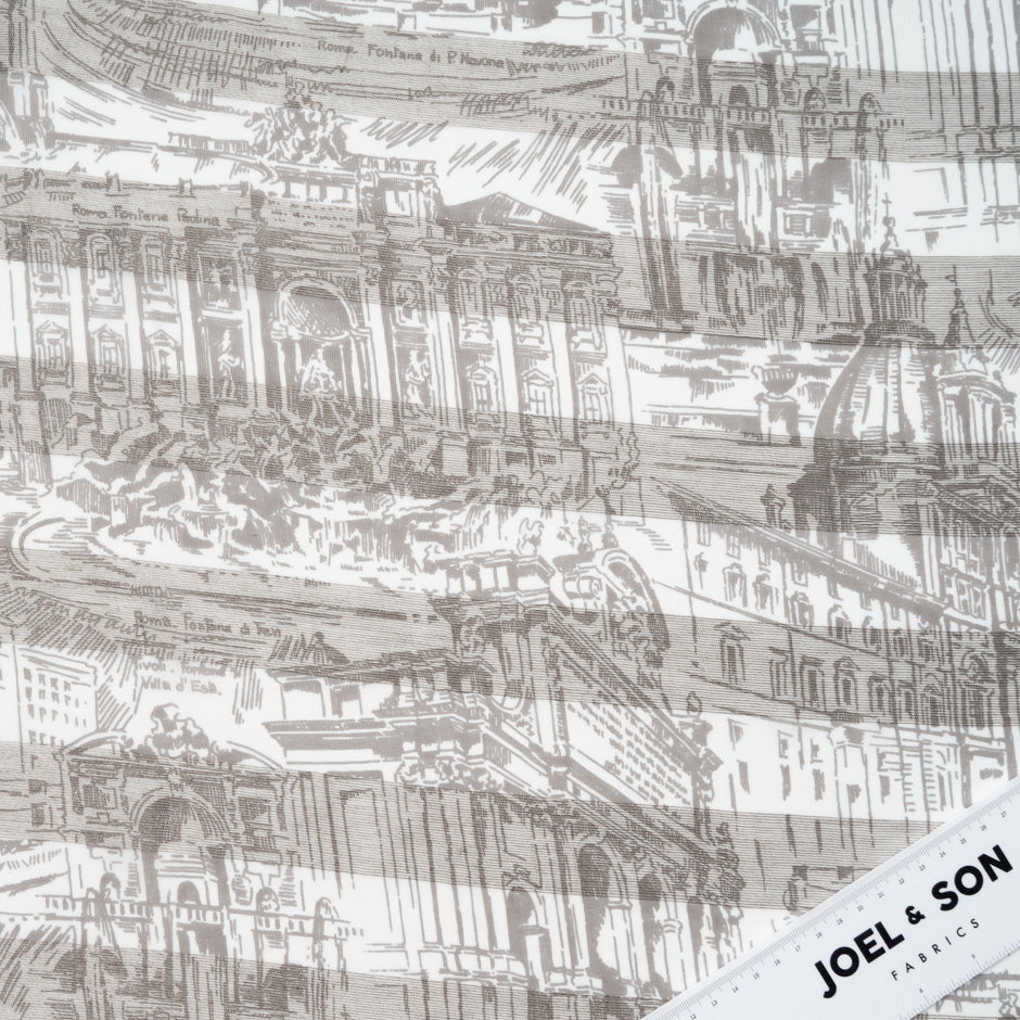 Printed Linen & Silk Blend