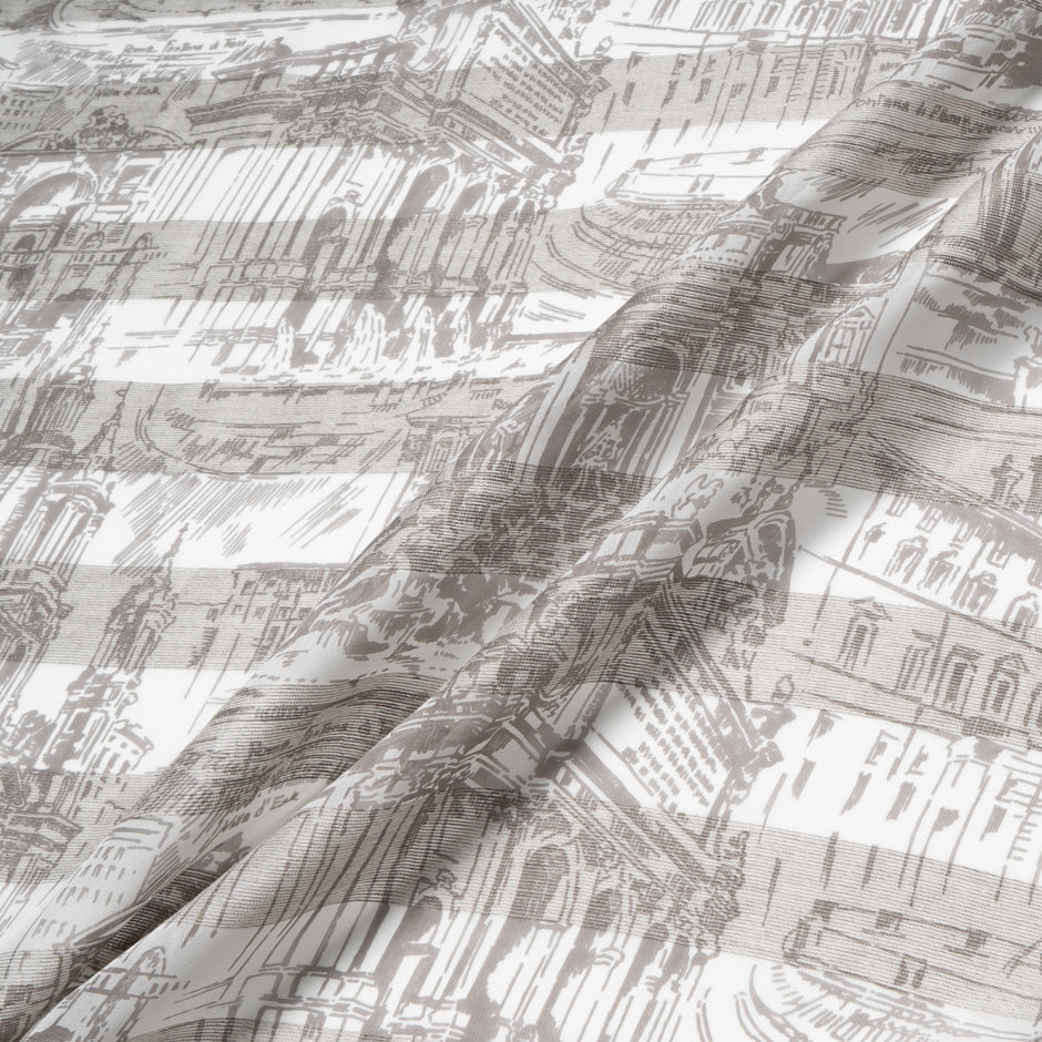 Printed Linen & Silk Blend