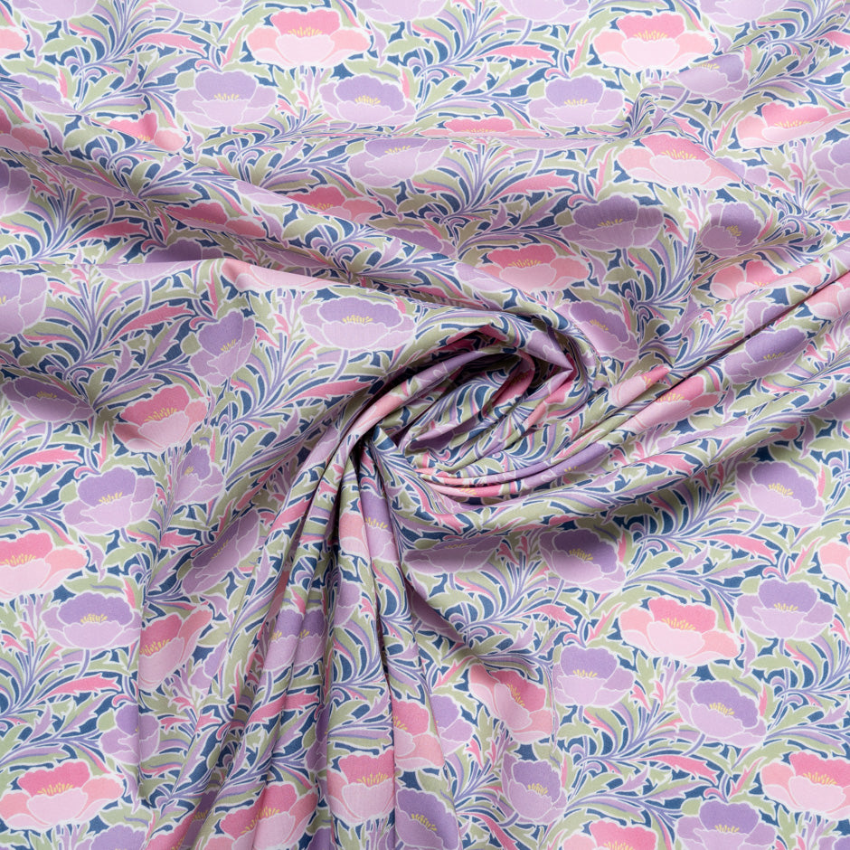 Pastel 'Poppy Canopy' Liberty Cotton Tana Lawn