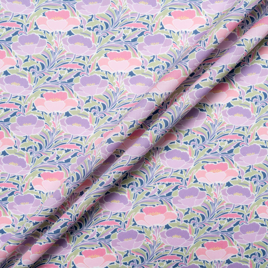 Pastel 'Poppy Canopy' Liberty Cotton Tana Lawn