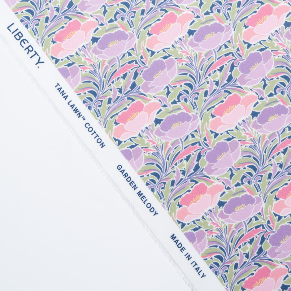Pastel 'Poppy Canopy' Liberty Cotton Tana Lawn