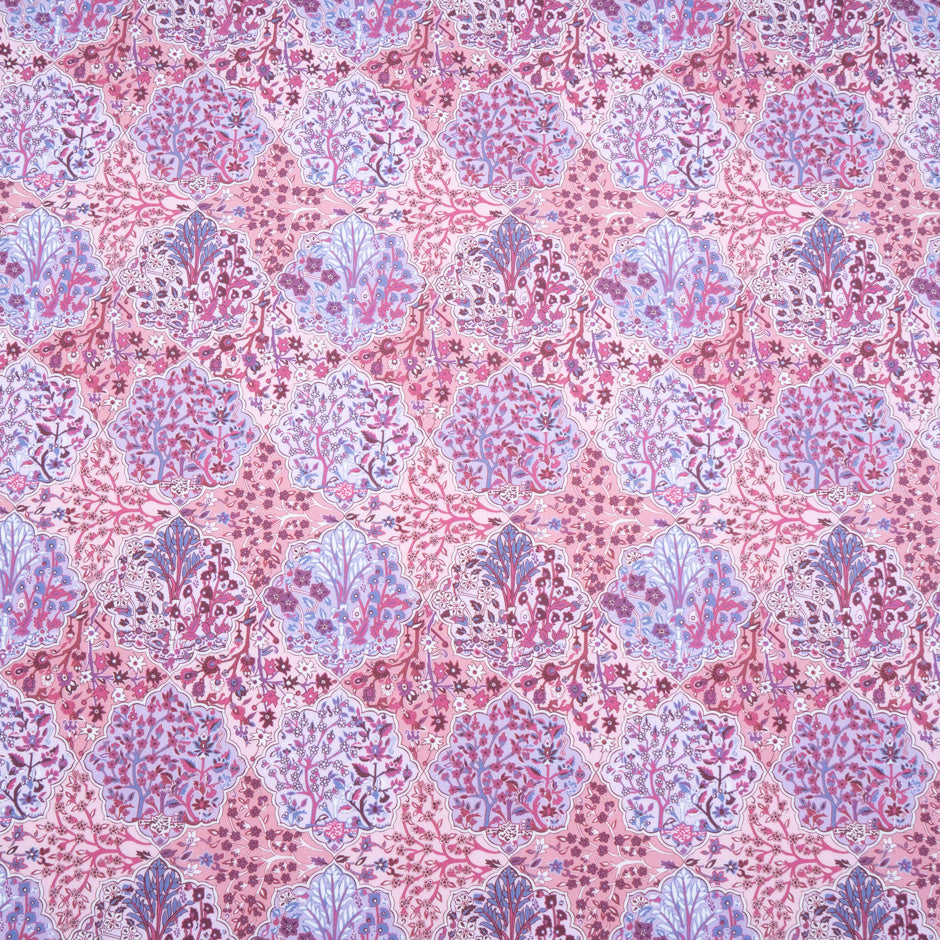 Pink 'Aspley Tile' Liberty Cotton Tana Lawn