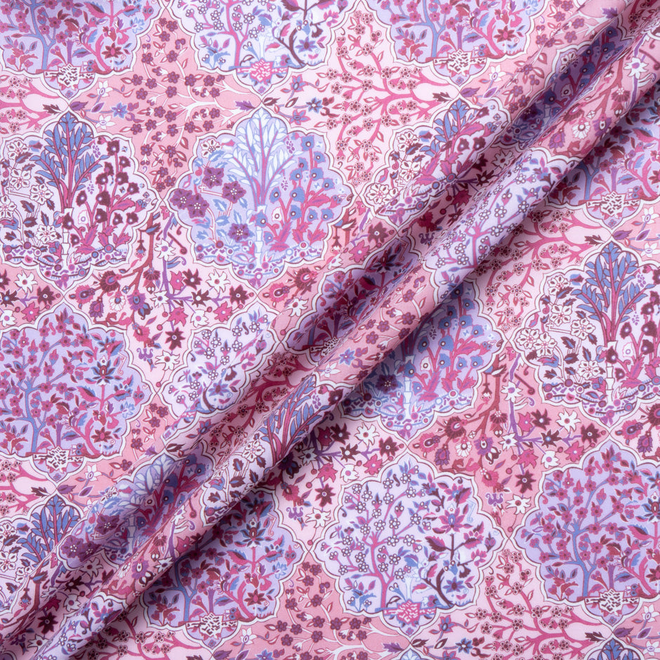 Pink 'Aspley Tile' Liberty Cotton Tana Lawn