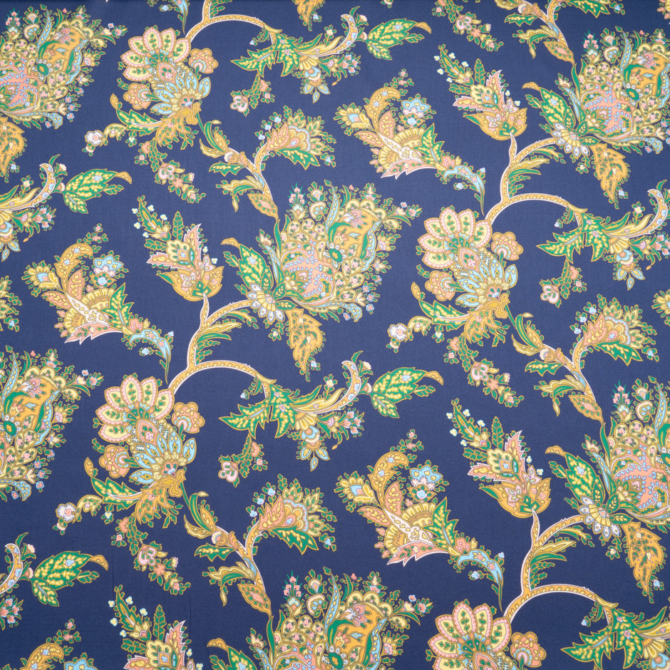 Blue 'Kirkwall Paisley' Liberty Cotton Tana Lawn