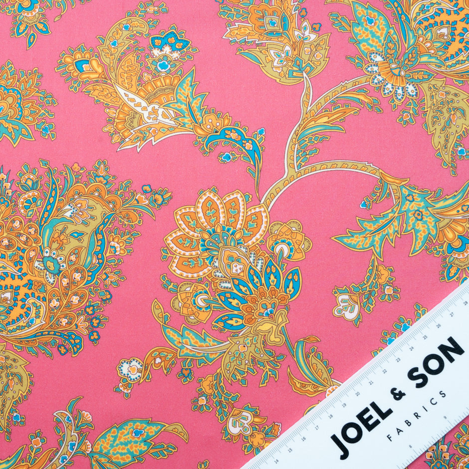 Pink 'Kirkwall Paisley' Liberty Cotton Tana Lawn
