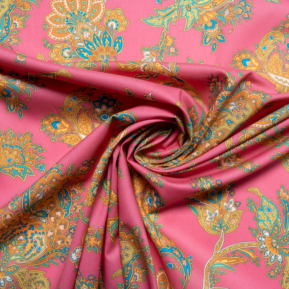 Pink 'Kirkwall Paisley' Liberty Cotton Tana Lawn