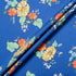 Floral Printed Blue Liberty 'Tropical Sprig' Cotton Tana Lawn