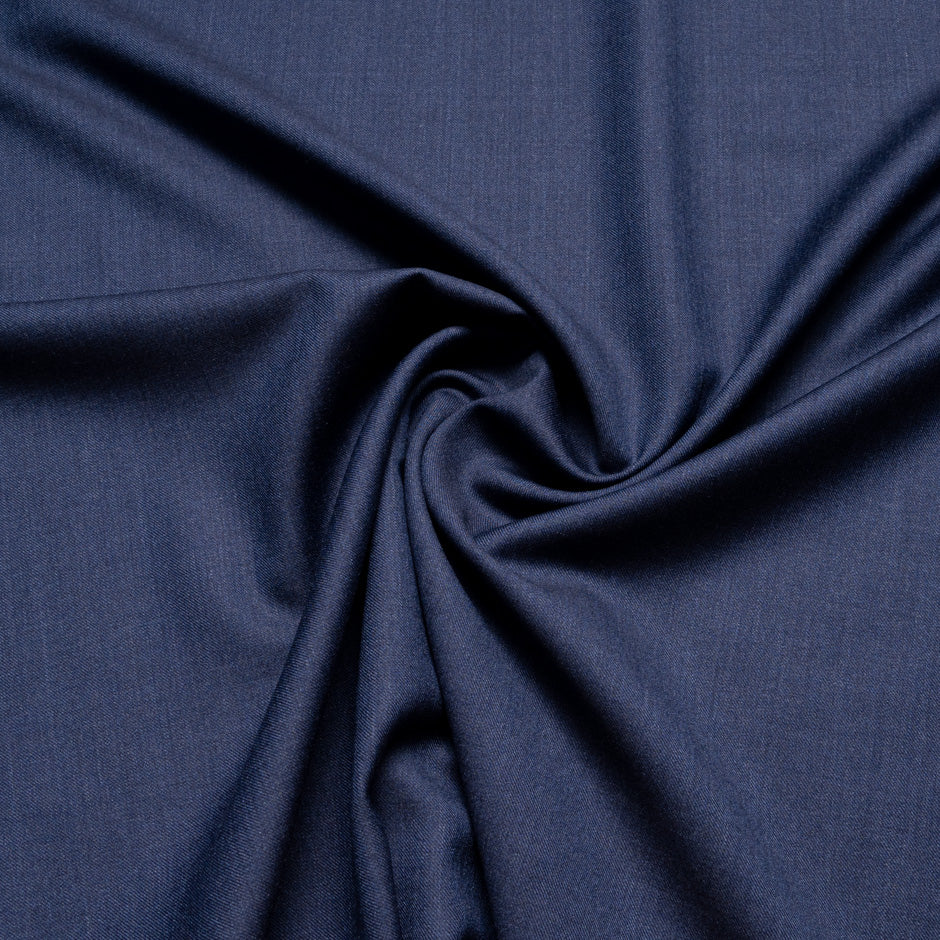 French Blue Superfine Pure Wool Suiting